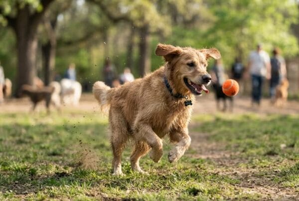 Dog in Dog Park Athens GA